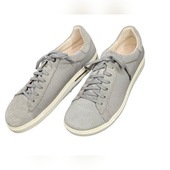 Birkenstock Men's Bend Low Canvas-Suede - EUC -Whale Gray - Sz 11 - EU 44 - Picture 2 of 9